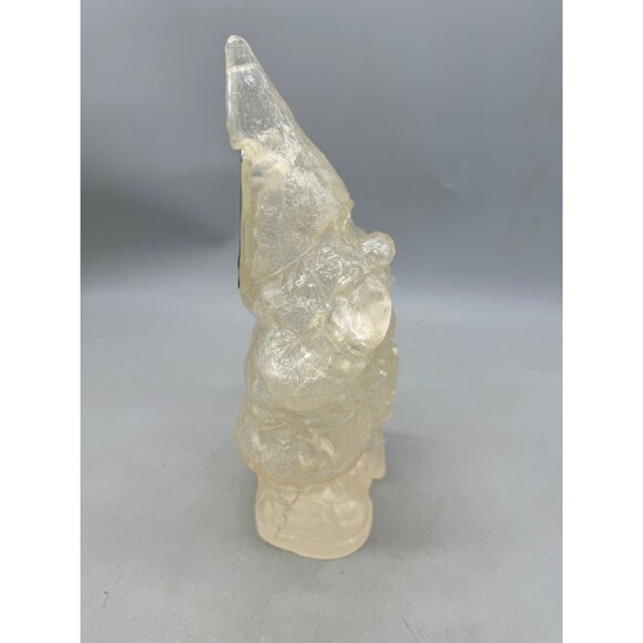 Christmas Solar-Powered Clear Resin Santa Gnome Outdoor Decor Light-Up READ - Picture 6 of 9